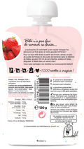 Popote -- Gourde compote fraise bio - 120 g