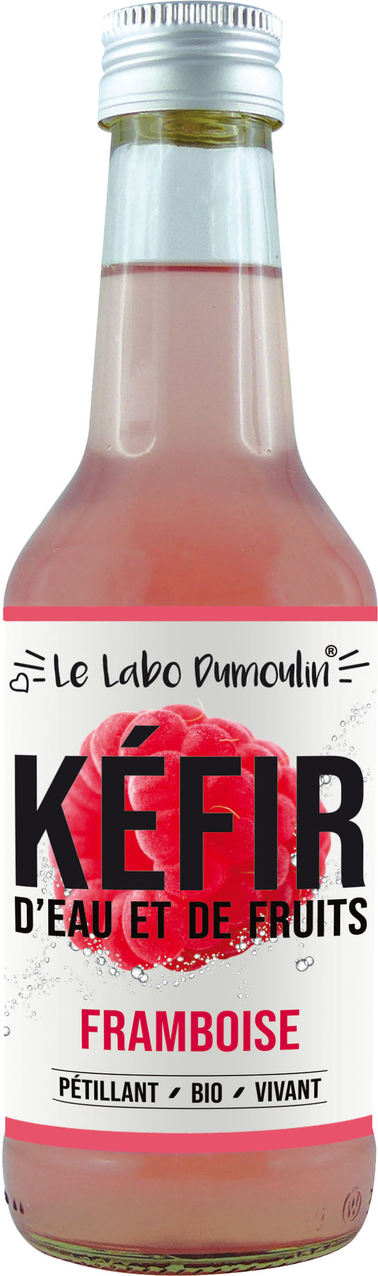 Le Labo Dumoulin --  Kéfir framboise bio (frais) - 25 cl x 8