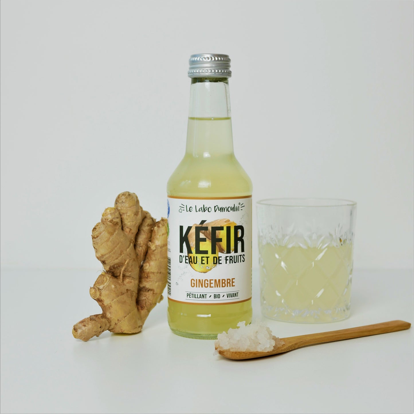 Le Labo Dumoulin -- Kéfir gingembre bio (frais) - 25 cl x 8