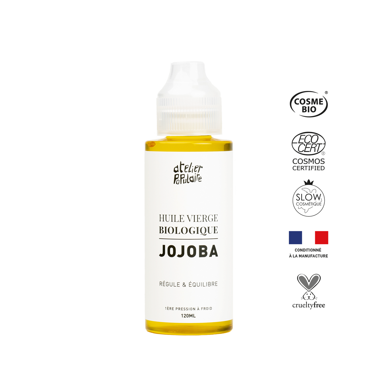 Atelier Populaire -- Huile vierge bio jojoba - 120ml