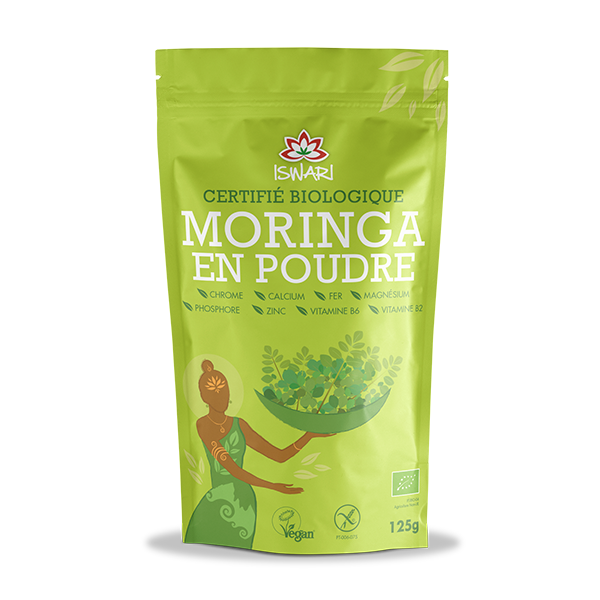 Iswari -- Moringa en poudre bio (origine NON UE) - 125 g