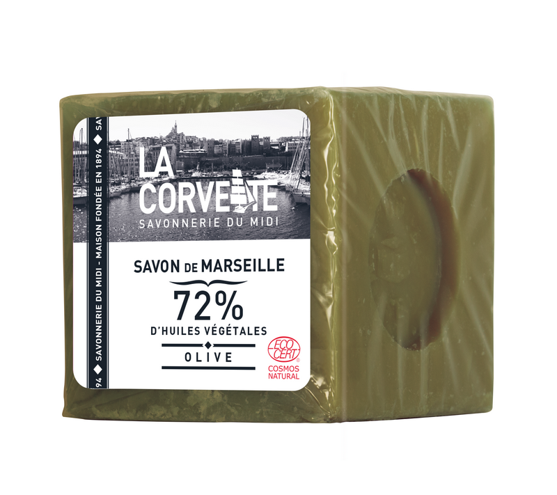 La corvette -- cube de savon de marseille olive - 300 g