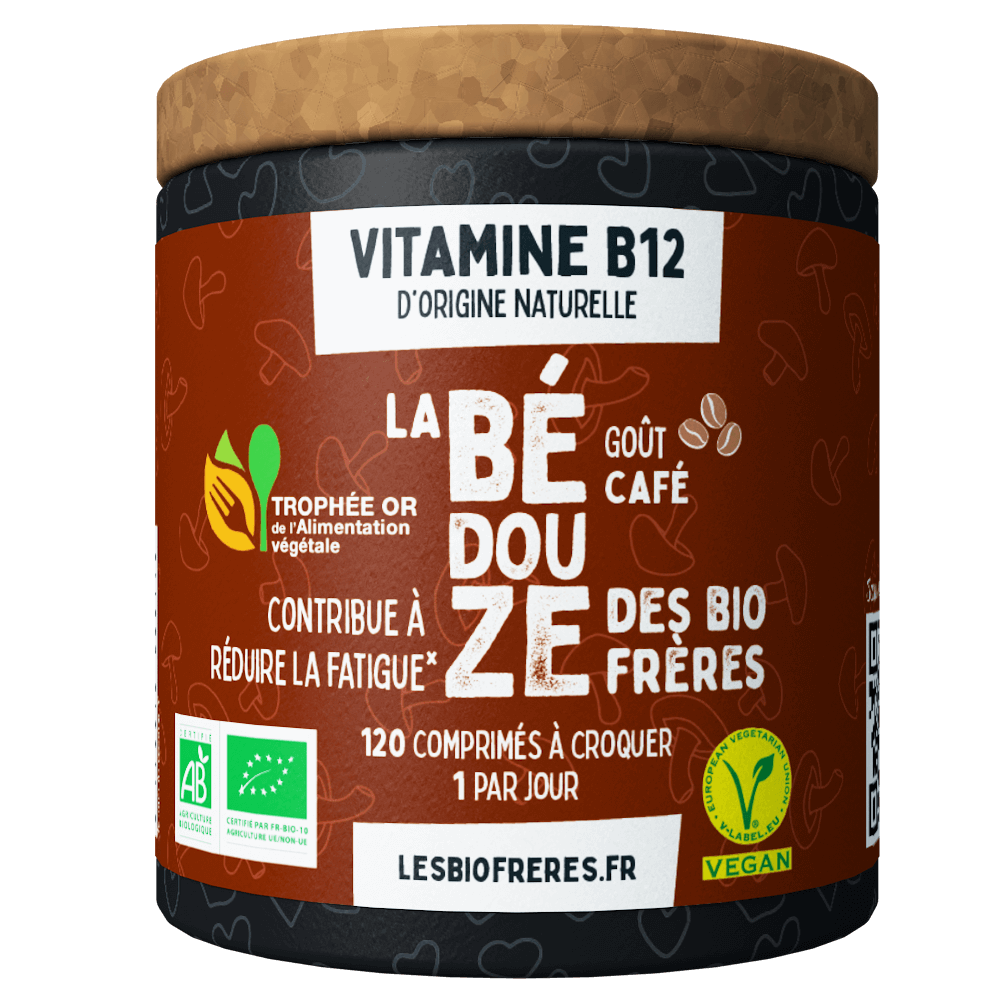 Les Bio Frères -- Bédouze bio café (vitamine b12) fatigue - 120 comprimés