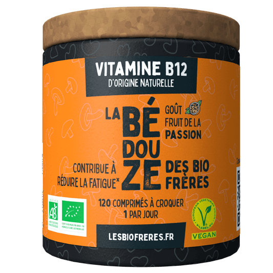 Les Bio Frères -- Bédouze bio passion (vitamine b12) fatigue - 120 comprimés