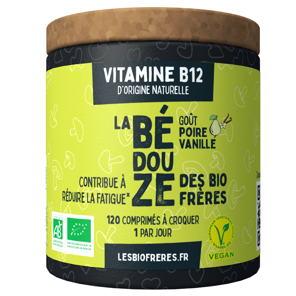 Les Bio Frères -- Bédouze bio poire vanille (vitamine b12) fatigue - 120 comprimés