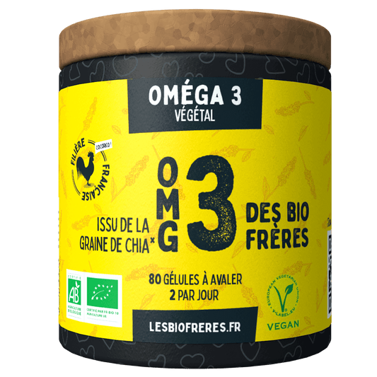 Les Bio Frères -- Omg 3 bio (oméga 3) concentration mémoire - 80 gélules