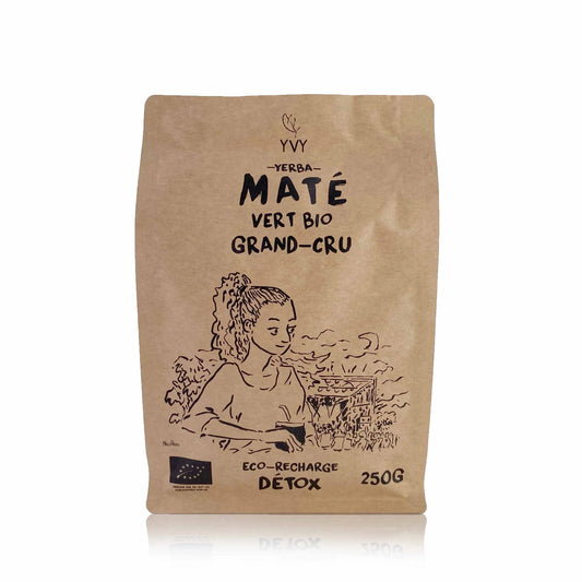 Yvy Maté -- Maté vert bio grand cru (origine Brésil) - Eco recharge 250 g