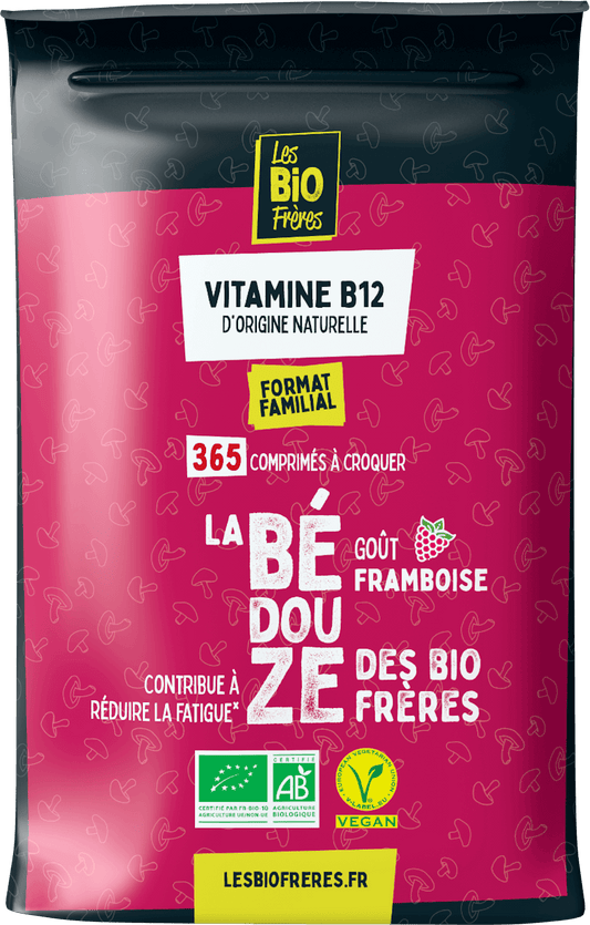 Les Bio Frères -- Bédouze bio framboise (vitamine b12) fatigue - 365 comprimés