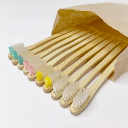 My Boo Company -- Brosses à dents bambou enfant vrac x10