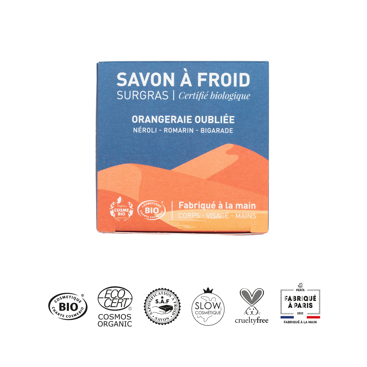 Atelier Populaire -- Savon à froid bio orangeraie oubliée avec boîte - 90 g