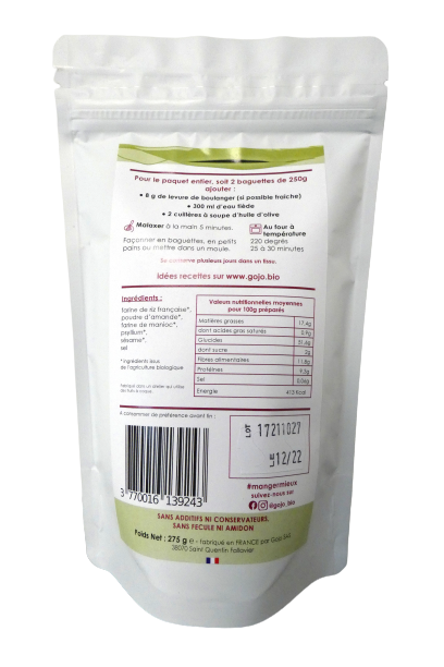 Gojo -- Préparation sans gluten pour pains bio - 250 g