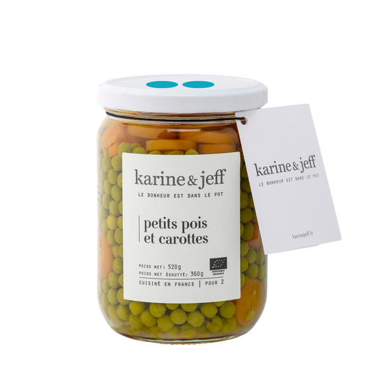 Karine & Jeff -- Petits pois et carottes - 520 g