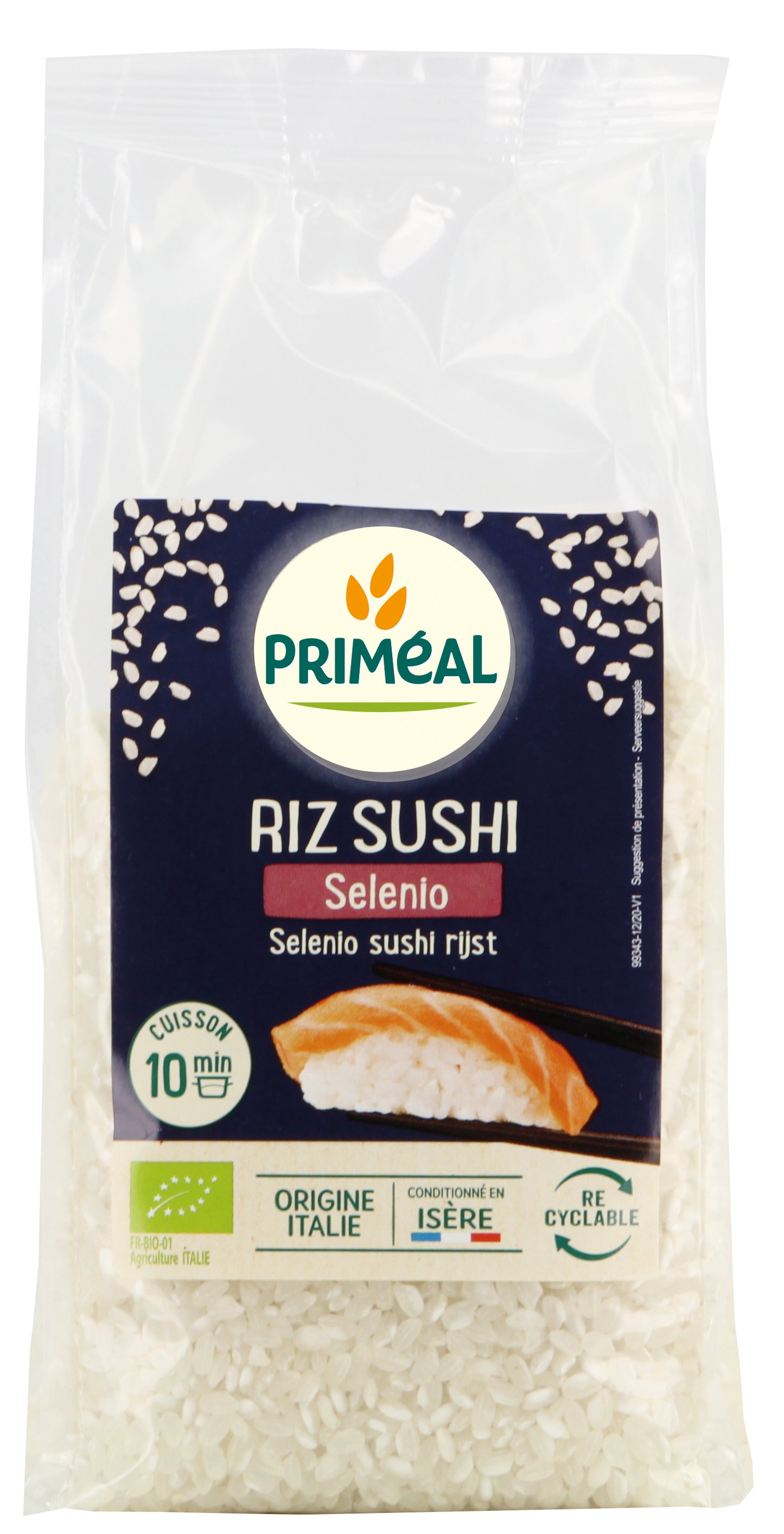 Priméal -- Riz à sushi bio (italie) (origine Italie) - 500 g