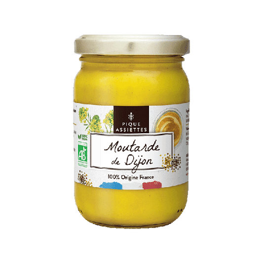 Pique Assiettes -- Moutarde de Dijon 100% origine France bio - 200 g