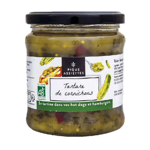 Pique Assiettes -- Tartare de cornichons bio - 325 g