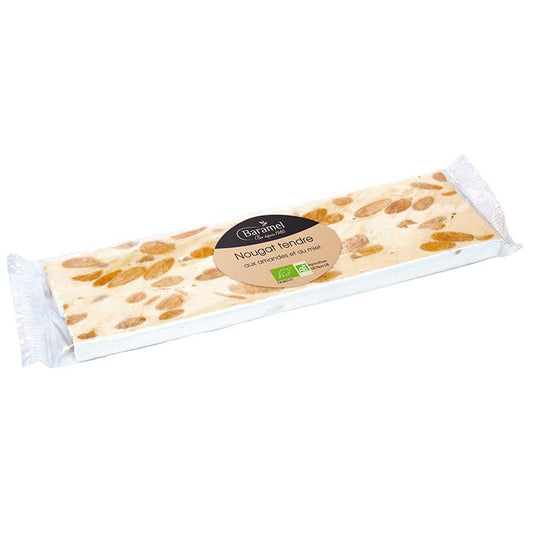 Baramel -- Nougat tendre de Montélimar bio en barre (france) - 50 g