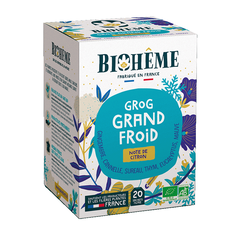 Pré-commandes Noël 2022 -- Biohême - Grog Grand Froid x20 infusettes