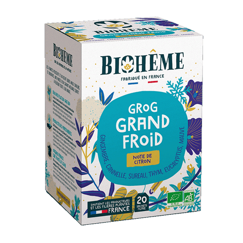 Pré-commandes Noël 2022 -- Biohême - Grog Grand Froid x20 infusettes