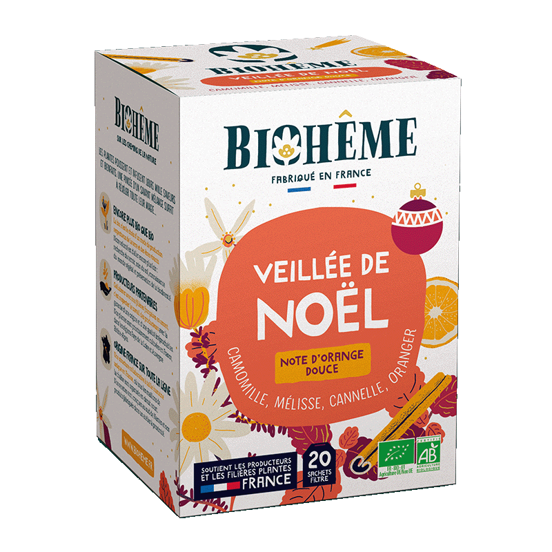 Pré-commandes Noël 2022 -- Biohême - Veillée de Noël x20 infusettes