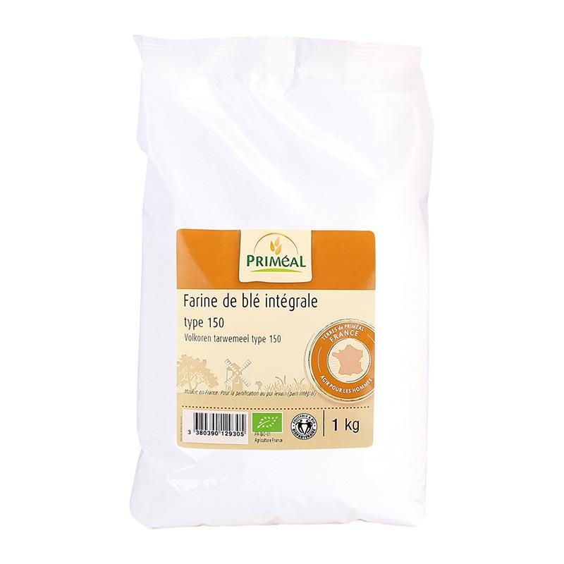 Priméal -- Farine de blé intégrale T150 bio (France) - 1 kg