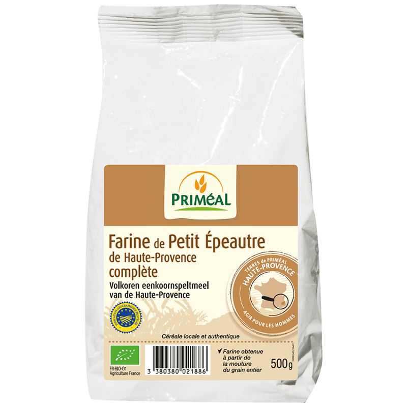 Priméal -- Farine de petit-épeautre complète bio (France) - 500 g
