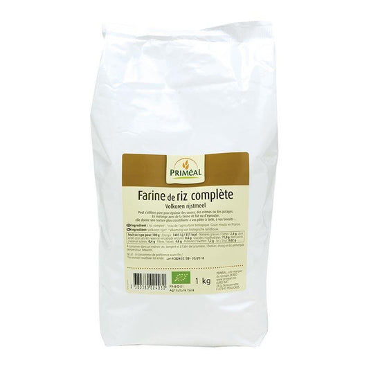 Priméal -- Farine de riz complet bio (France) - 1 kg