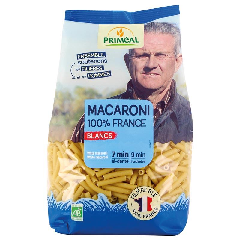 Priméal -- Macaroni 100% France blancs bio - 500 g