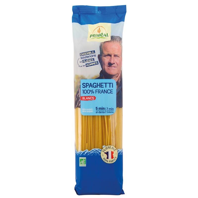 Priméal -- Spaghetti 100% France blancs bio - 500 g