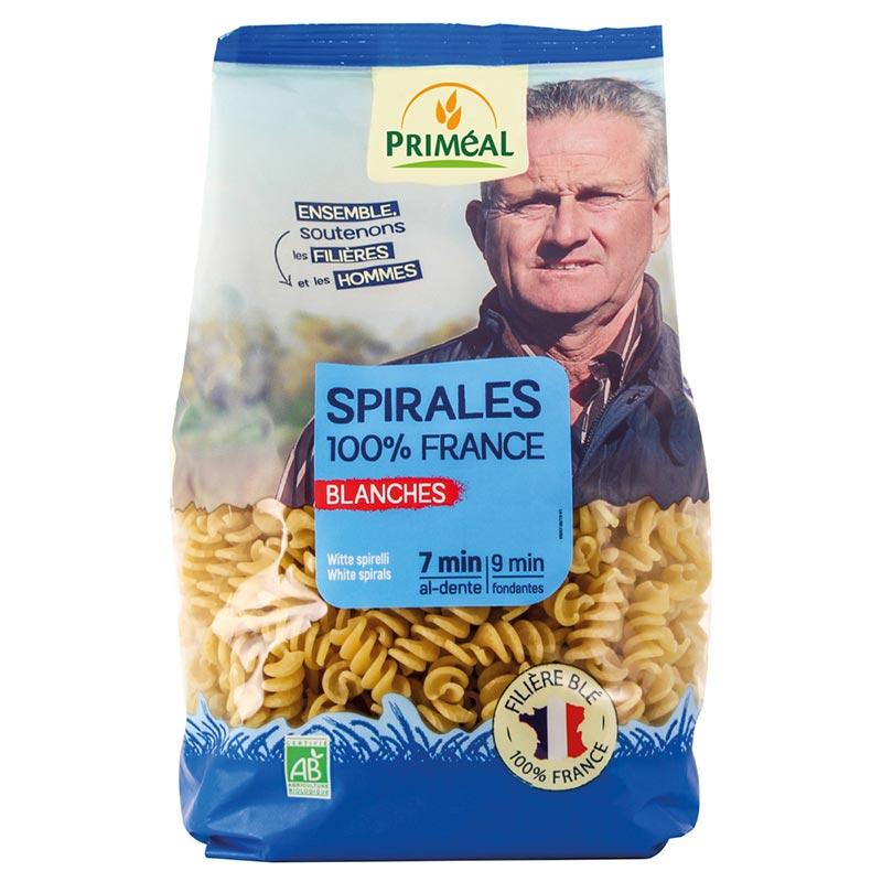Priméal -- Spirales 100% France blanches bio - 500 g