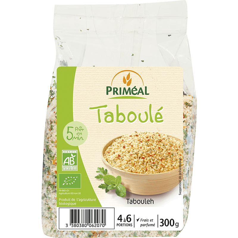 Priméal -- Taboulé bio (couscous cuisiné) (France) - 300 g