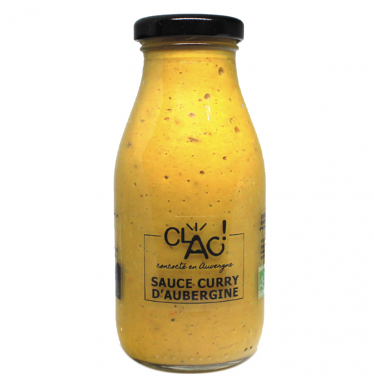 Clac -- Sauce curry d'aubergine bio - 250 g