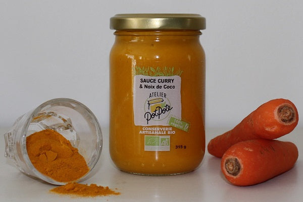 Atelier Potpote -- Sauce bio - coco curry - 215 g x 12