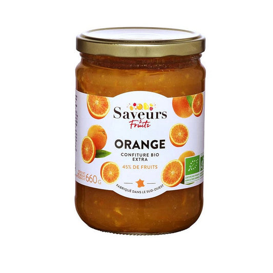 Saveurs et fruits -- Confiture Extra 45% fruits Orange bio - 660 g