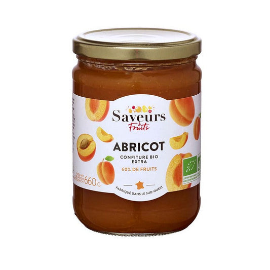 Saveurs et fruits -- Confiture Extra 60% fruits Abricot bio - 660 g