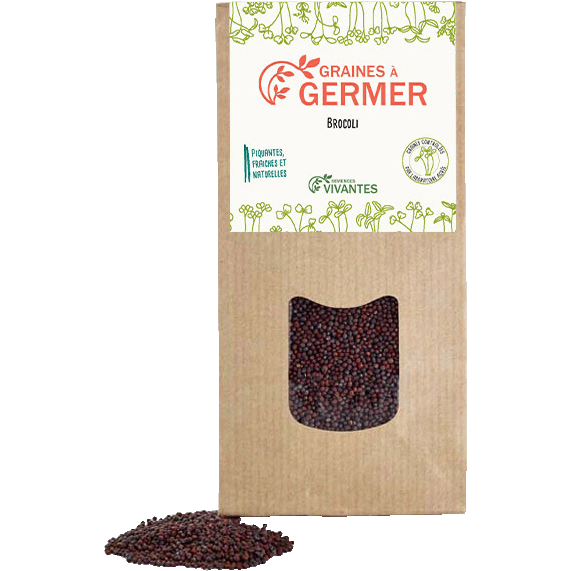 Semences Vivantes -- Graines de Brocoli à germer Bio - 150 g