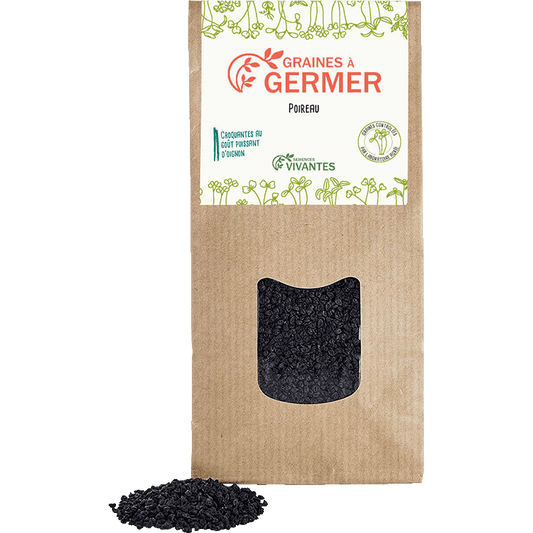 Semences Vivantes -- Graines de Poireau à germer Bio - 150 g