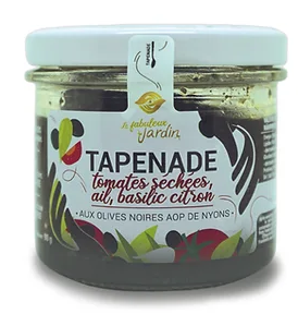 Le Fabuleux Jardin -- Tapenade olives noires tomates séchées ail basilic citron bio - 90 g