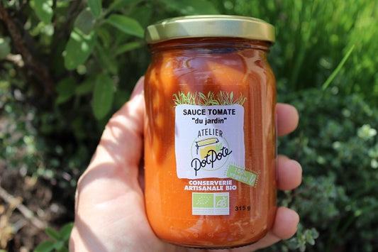 Atelier Potpote -- Sauce bio - tomates du jardin - 215 g x 12